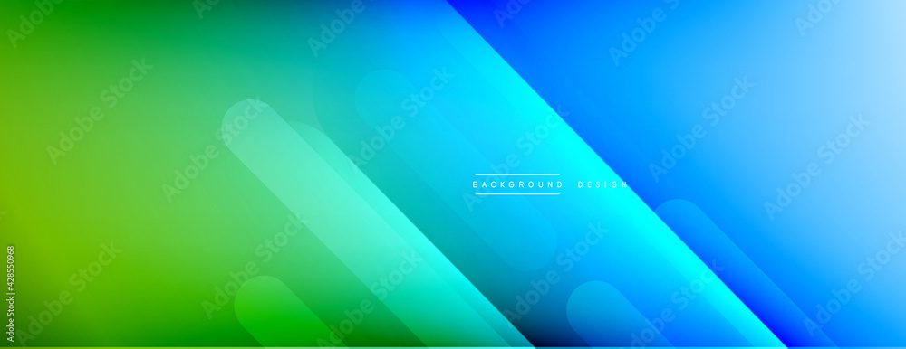 Dynamic lines abstract background. 3D shadow effects and fluid gradients. Modern overlapping forms