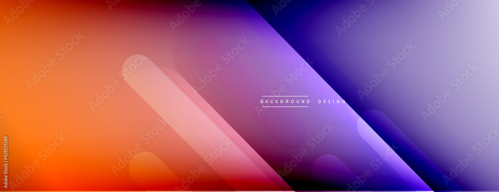 Dynamic lines abstract background. 3D shadow effects and fluid gradients. Modern overlapping forms