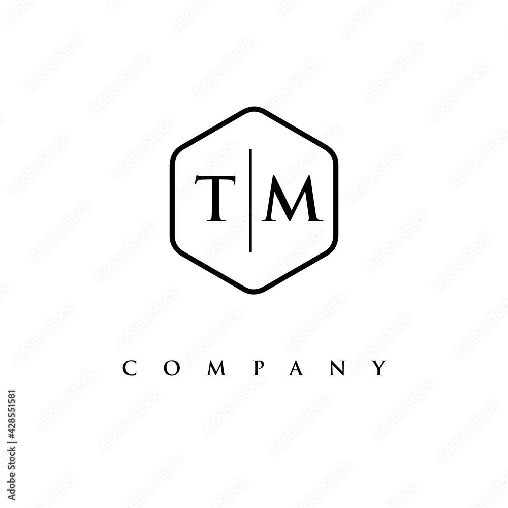 initial TM logo design vector initial TM logo design vector