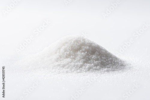 heap of sugar isolated on white background with clipping path