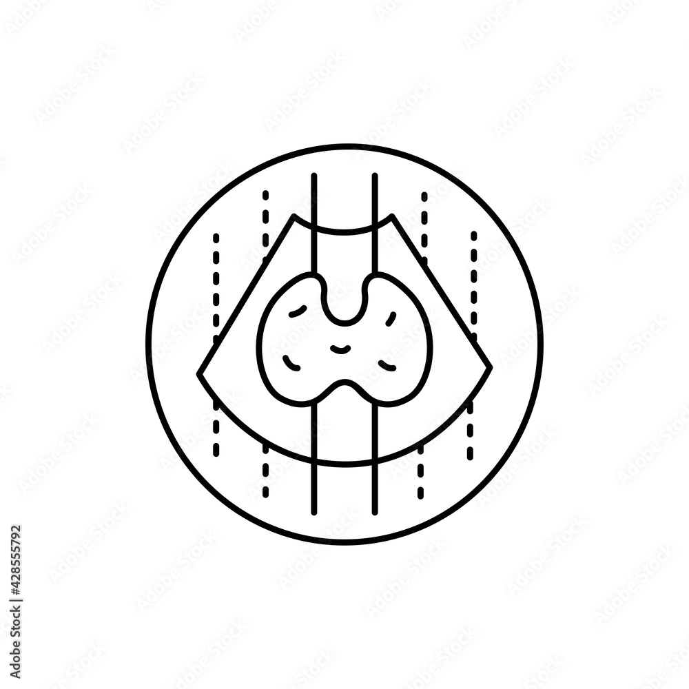 Obraz premium Endocrinology color line icon. Pictogram for web page, mobile app