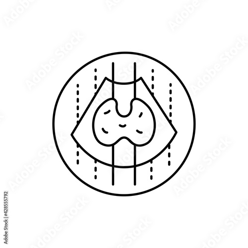 Endocrinology color line icon. Pictogram for web page, mobile app