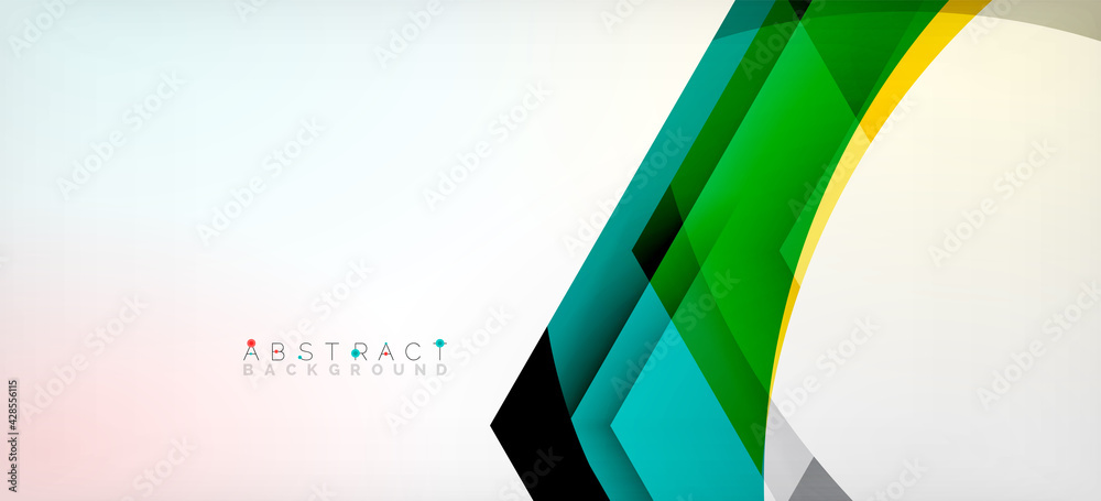 Obraz premium Vector color hexagons geometric abstract background