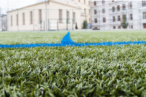 Futsal, football, soccer. Sports flooring
