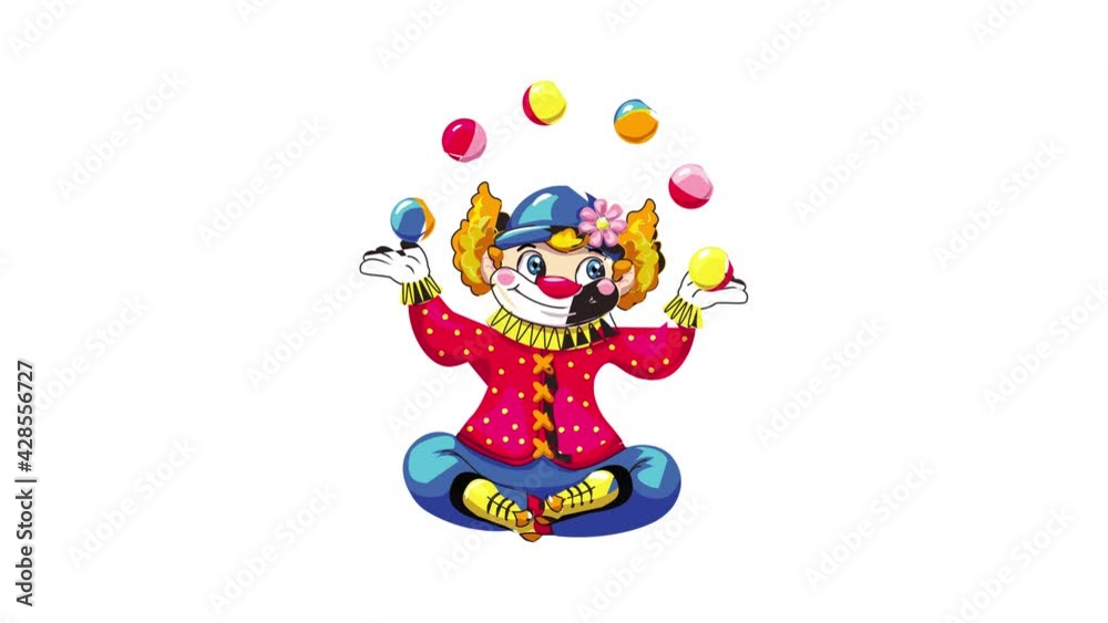 Juggler clown icon animation Juggler clown icon animation
