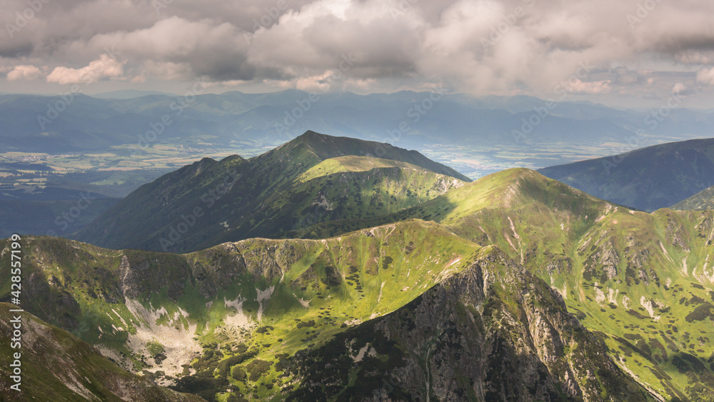 view from the peak Świnica