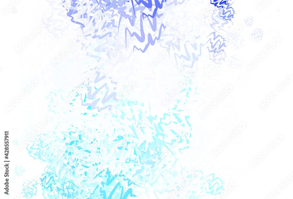 Obraz premium Light Pink, Blue vector background with bent lines.