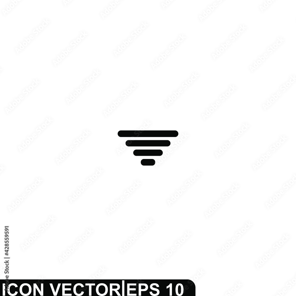 Simple Icon Wifi Vector Illustration Design. Outline Style, Black Solid Color. Simple Icon Wifi Vector Illustration Design. Outline Style, Black Solid Color.