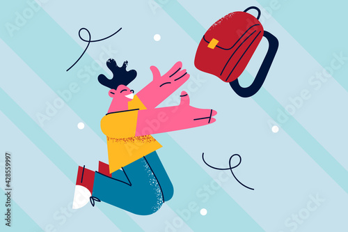 Happy school times concept