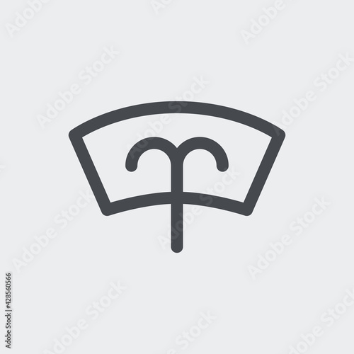 Windshield washer icon isolated on background. Fluid level symbol modern, simple, vector, icon for website design, mobile app, ui. Vector Illustration