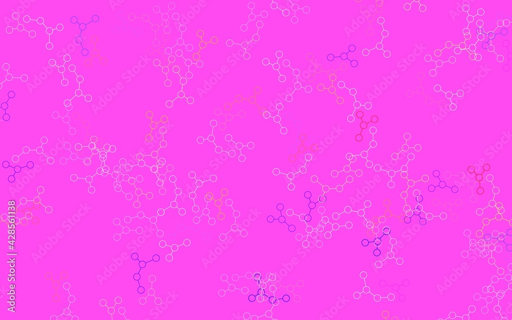 Light Pink, Yellow vector template with artificial intelligence structure. Light Pink, Yellow vector template with artificial intelligence structure.