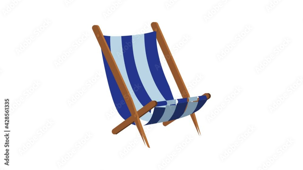 Chair hammock icon animation Chair hammock icon animation