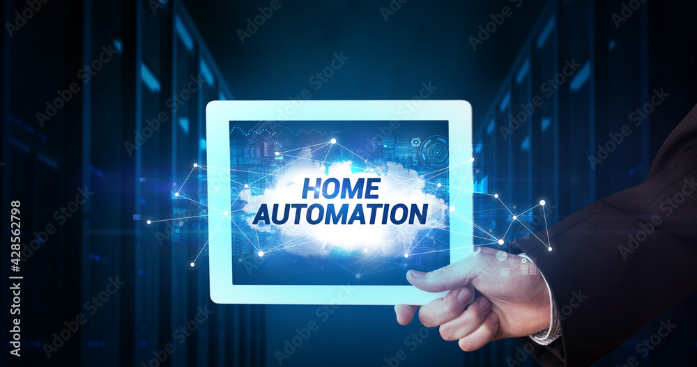 Person holding tablet, technology concept Person holding tablet, technology concept
