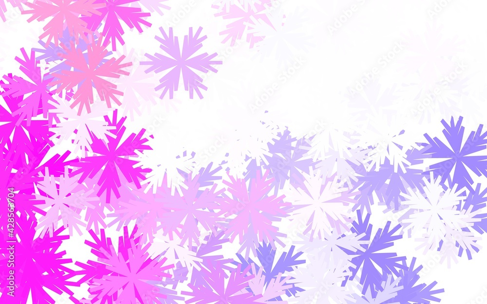 Light Purple, Pink vector natural pattern with flowers. Light Purple, Pink vector natural pattern with flowers.