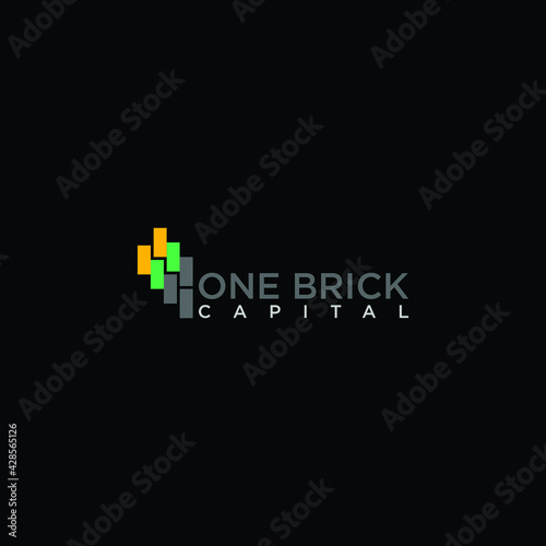 brick business consulting logo vector