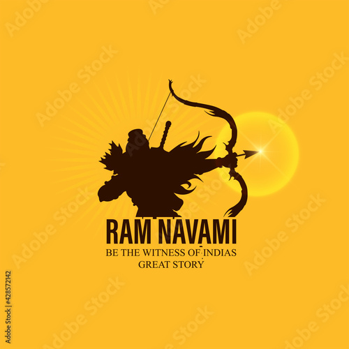 illustration of Ram Navami. vector