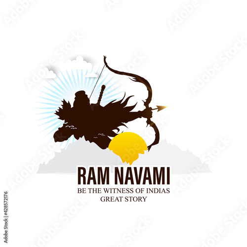 illustration of Ram Navami. vector