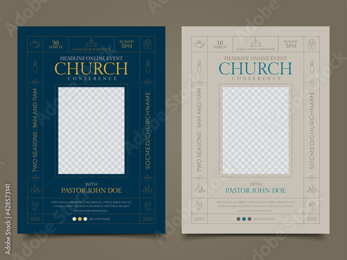 Church flyer - church conference social media instagram promotion flyer