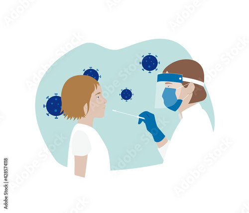 test de dépistage du coronavirus, covid et de ses variants