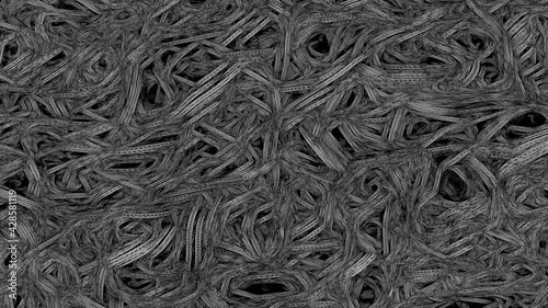 Wallpaper Mural Chaotic movement of gray bars on a gloomy background Torontodigital.ca