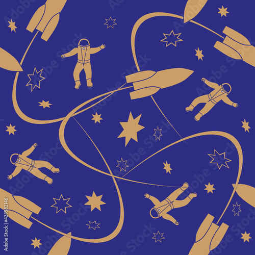 seamless pattern space odyssey