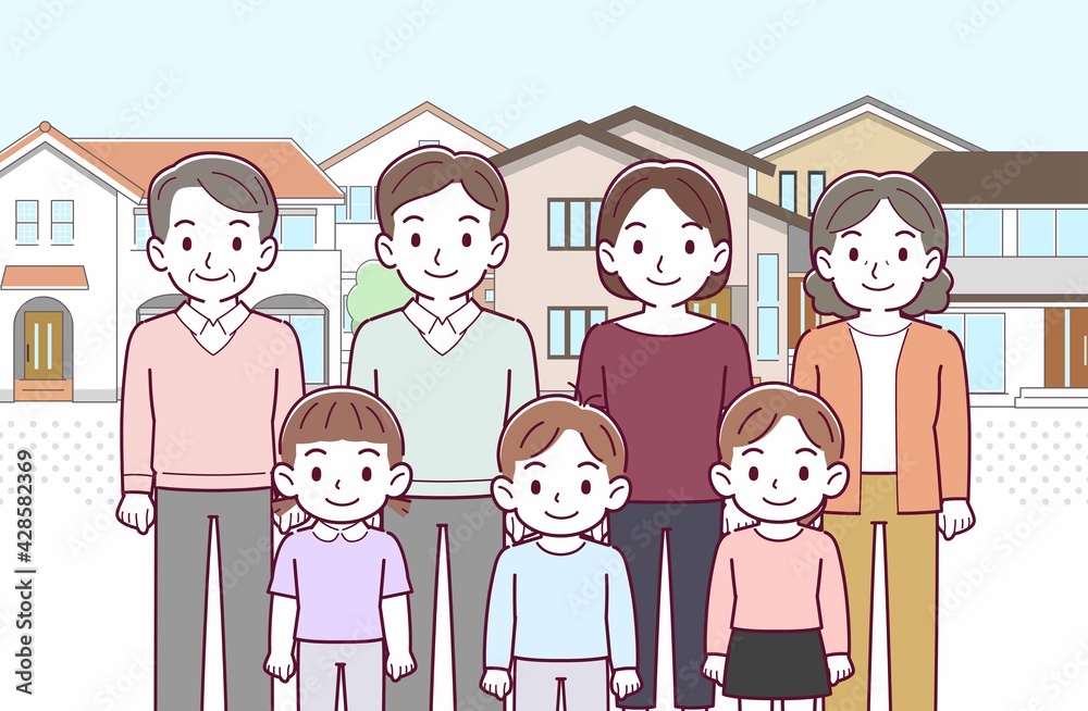 7人家族でお出かけ