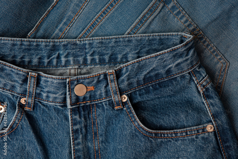 blue Jeans background, denim pattern, jean textured