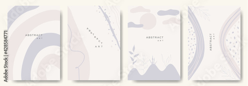 Modern abstract background.minimal trendy style with copy space for text - design templates good for postcards, poster, business card, flyer, brochure, magazine, social media and other. vector