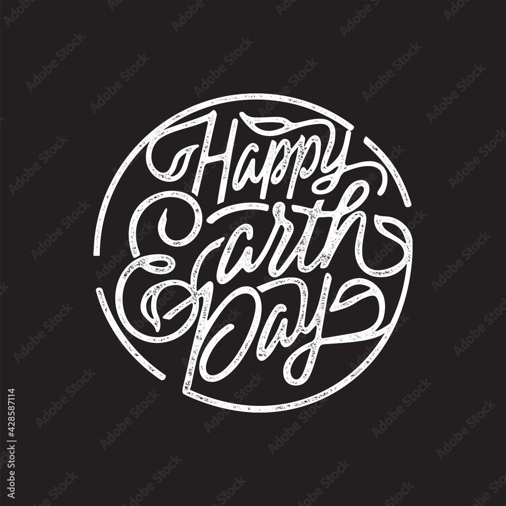 Happy Earth Day handwritten lettering. Happy Earth Day typography vector design for greeting cards and poster. Design template celebration. Vector illustration. Happy Earth Day handwritten lettering. Happy Earth Day typography vector design for greeting cards and poster. Design template celebration. Vector illustration.