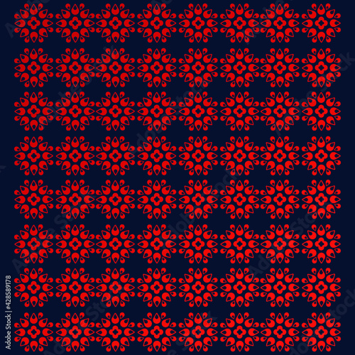 Dark floral texture design modern background vector template