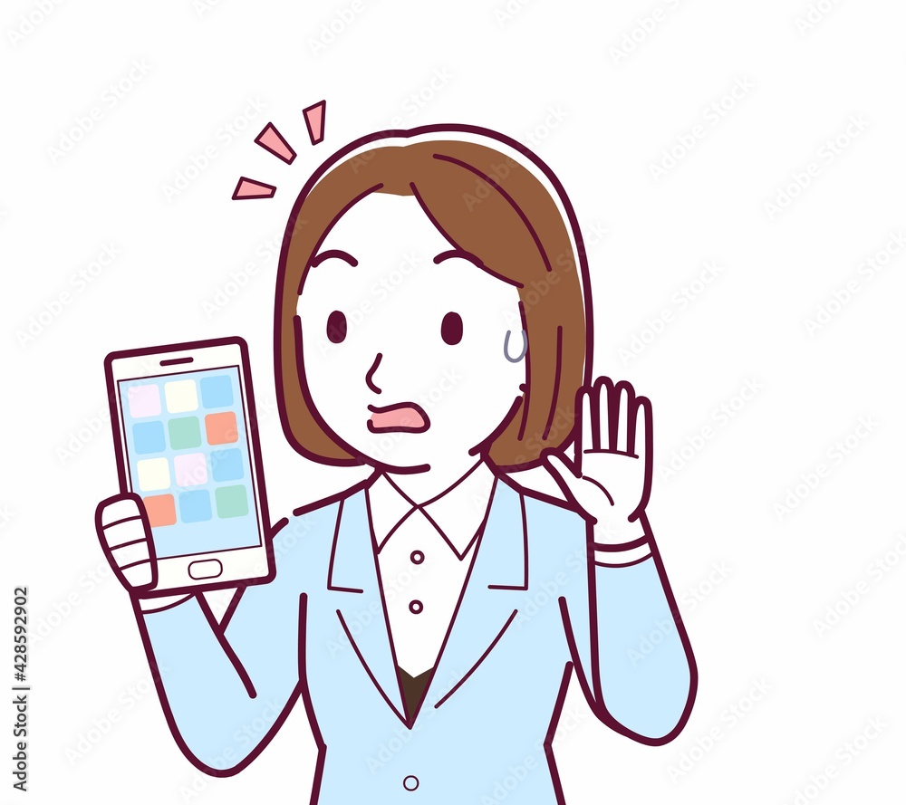 スーツを着た女性 スーツを着た女性