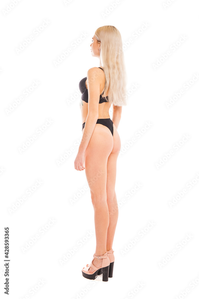 Full body portrait of a young beautiful blonde woman Full body portrait of a young beautiful blonde woman