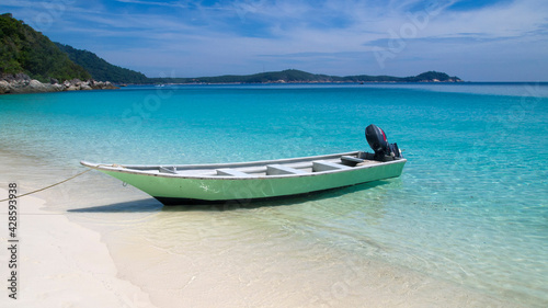 Small taxi boat in the Perhentian Islands, Malaysia
