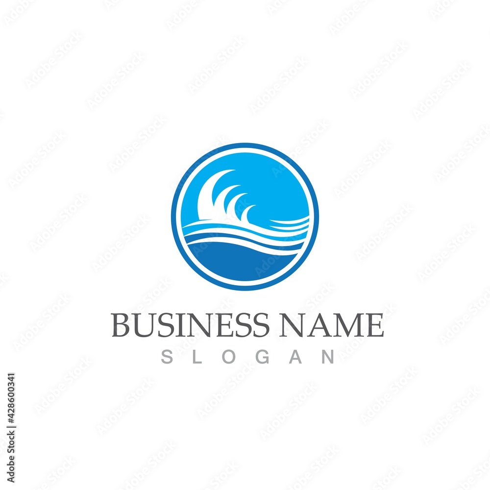 water wave icon vector illustration design water wave icon vector illustration design