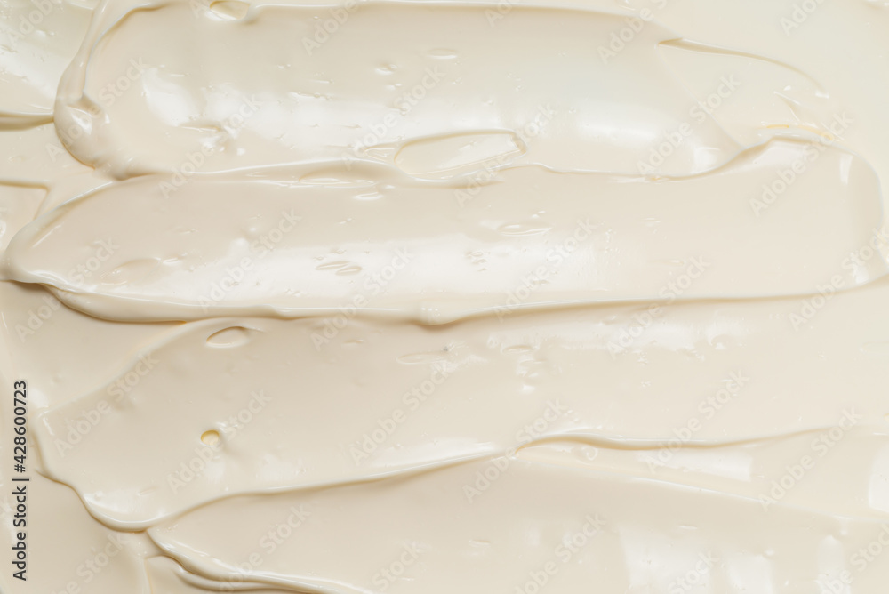 White whipped cream texture.