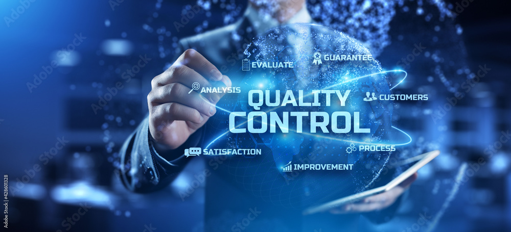 Quality Control. Standardisation Certification Warranty ISO Business and technology concept Quality Control. Standardisation Certification Warranty ISO Business and technology concept