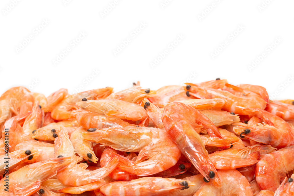 Shrimps isolated on a white background. Shrimps isolated on a white background.