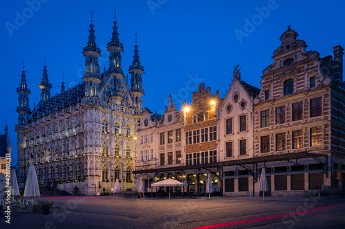 Fototapeta Naklejka Na Ścianę i Meble -  The City Hall of Leuven, Belgium