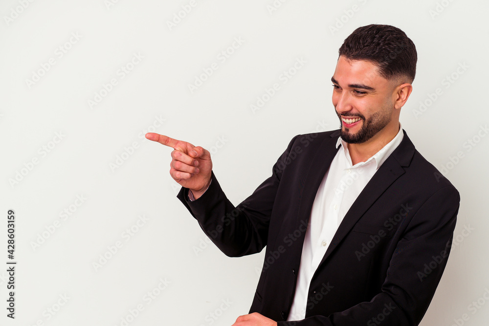 Young mixed race business man isolated on white background Young mixed race business man isolated on white background