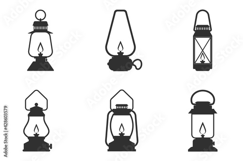 Kerosene Lamp creative icon. Simple element illustration. Kerosene Lamp concept symbol design from camping collection.