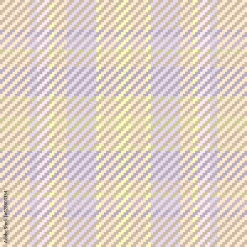 Seamless pattern of scottish tartan plaid. Repeatable background with check fabric texture. Vector backdrop striped textile print.