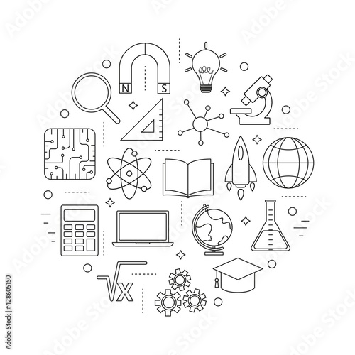 STEM education icons 4
