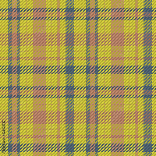 Seamless pattern of scottish tartan plaid. Repeatable background with check fabric texture. Vector backdrop striped textile print.