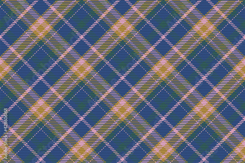 Seamless pattern of scottish tartan plaid. Repeatable background with check fabric texture. Vector backdrop striped textile print.