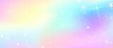 Unicorn colorful background, rainbow pattern, glitter vector texture, pastel fantase design, universe holographic style.