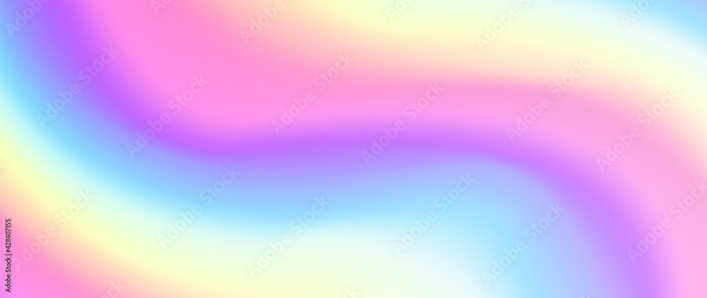 Unicorn colorful background, rainbow pattern, glitter vector texture, pastel fantase design, universe holographic style.