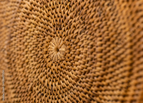 grass woven basket lid circular texture