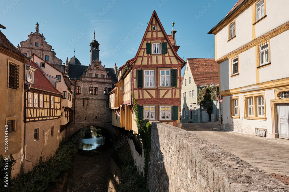 Das Malerwinkelhaus – heute Museum - in Marktbreit am Main, Landkreis Kitzingen, Unterfranken, Franken, Bayern, Deutschland