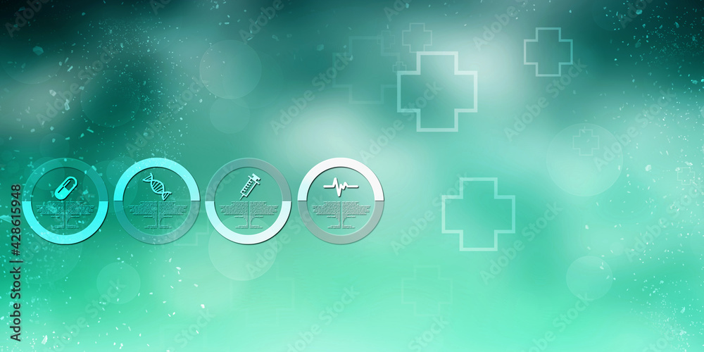 2D illustration medical structure background
2D illustration medical structure background