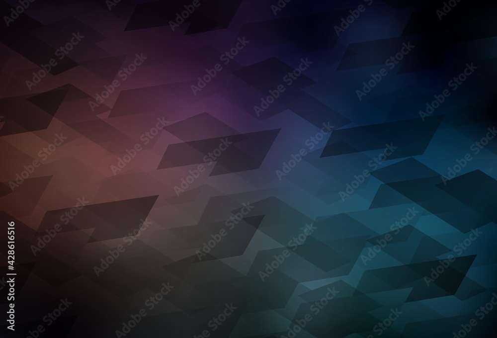 Fototapeta premium Dark Blue, Red vector texture in rectangular style.